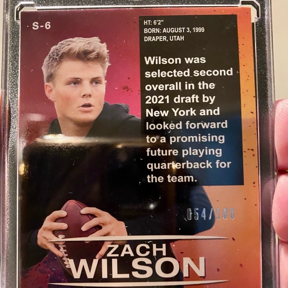 ZACH WILSON SKYBOX UNIVERSE ROOKIE - Picture 3 of 5